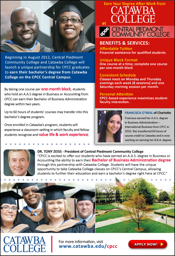 bachelor's degree | Central Piedmont Today