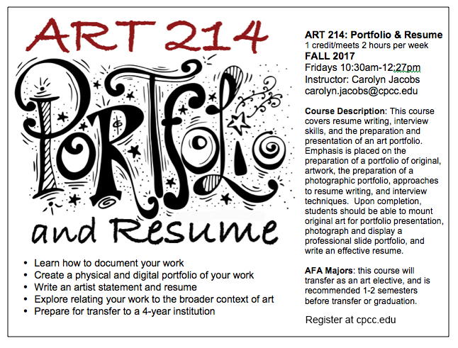 ART 214-Portfolio & Resume