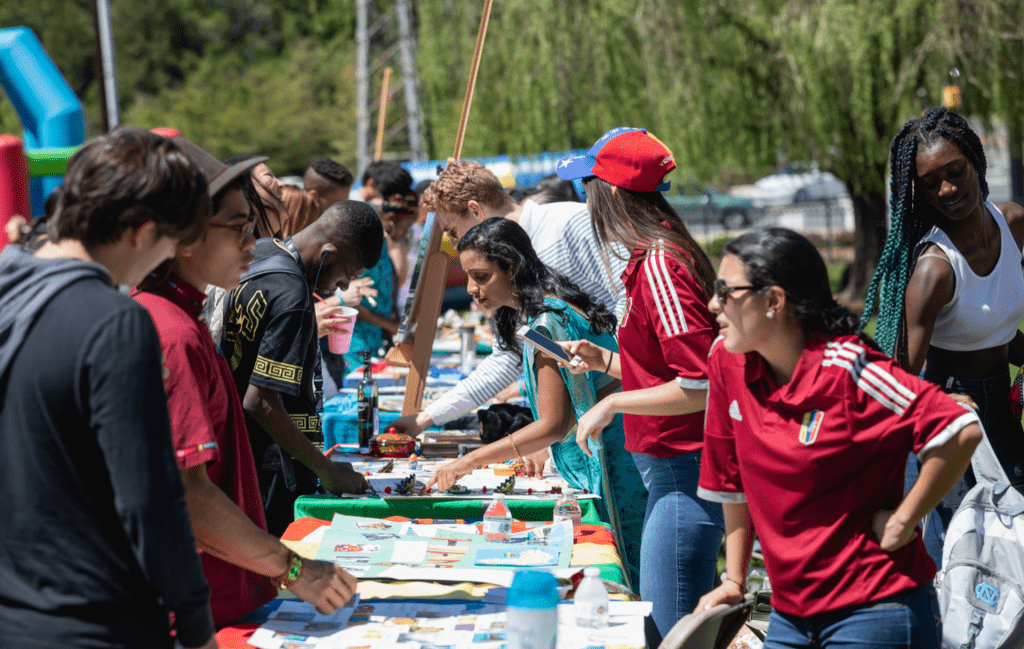 photo of students engaging during spring fest