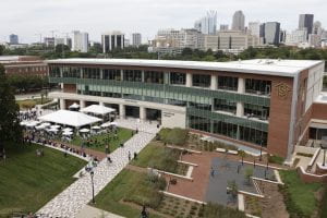 Image of the new Parr Center on dedication day.