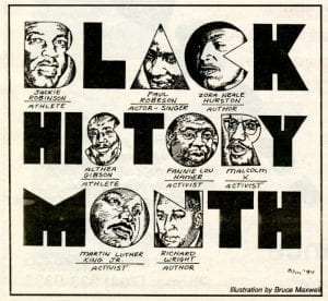 Black history month graphic